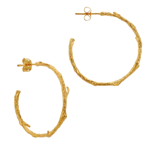 Earring made from brass, goldplated